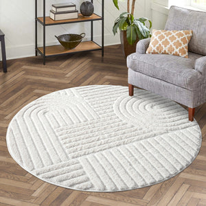 Tapis en relief discret crème - MADI Madi