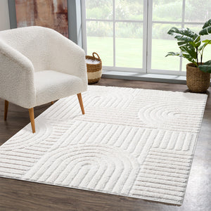 Tapis en relief discret crème - MADI Madi