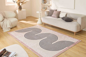 Tapis lavable motif lignes abstraites -  SÉVILLE (Copie) GREGE