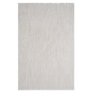 Tapis effet laine bouclée crème uni - LANA Lana