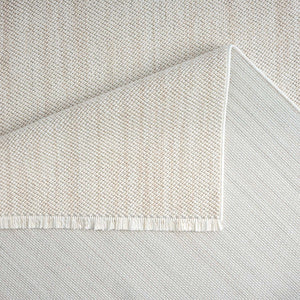 Tapis effet laine bouclée crème uni - LANA Lana