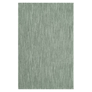 Tapis effet laine bouclée vert uni - LANA Lana