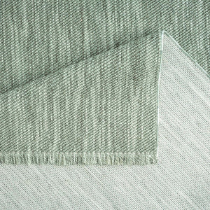 Tapis effet laine bouclée vert uni - LANA Lana