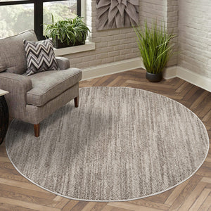 Tapis effet laine bouclée taupe uni - LANA Lana