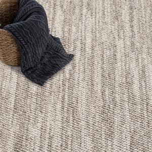 Tapis effet laine bouclée taupe uni - LANA Lana