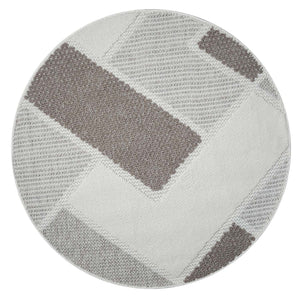 Tapis beige à motif géométrique - LANA Lana