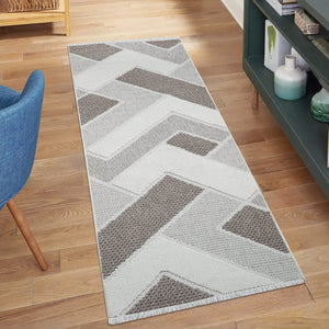 Tapis beige à motif géométrique - LANA Lana