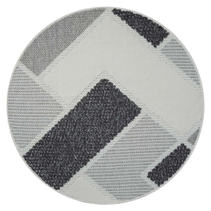 Tapis gris à motif géométrique - LANA Lana