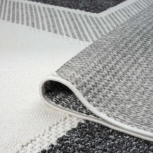 Tapis gris à motif géométrique - LANA Lana