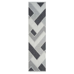 Tapis gris à motif géométrique - LANA Lana