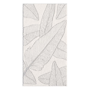 Tapis gris à motif végétal - ELENE Elene