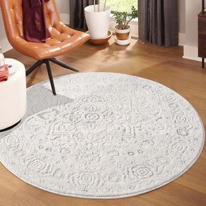 Tapis à motif vintage crème - ELENE Elene