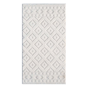 Tapis crème à motif géométrique losange - ELENE Elene