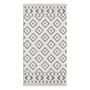 Tapis gris à motif géométrique losange - ELENE Elene