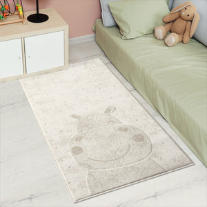 Tapis enfant girafe couleur crème - CAMY Camy