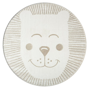 Tapis enfant motif d'ours couleur crème - CAMY Camy