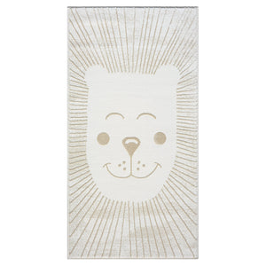 Tapis enfant motif d'ours couleur crème - CAMY Camy