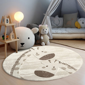 Tapis enfant crème animal - CAMY Camy