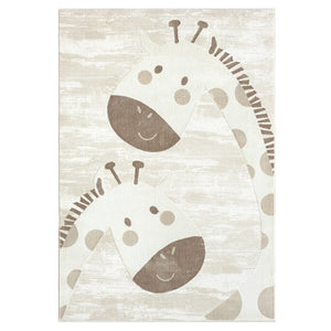 Tapis enfant crème animal - CAMY Camy