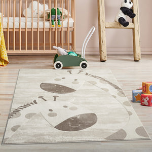 Tapis enfant crème animal - CAMY Camy