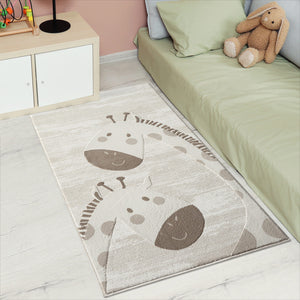 Tapis enfant crème animal - CAMY Camy