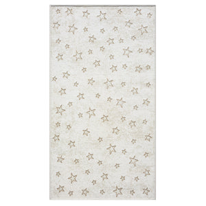 Tapis enfant crème étoile - CAMY Camy