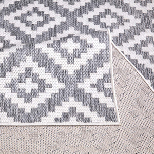 Tapis extérieur et intérieur gris à motif losange - COSTA Costa