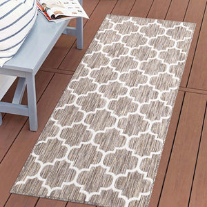 Tapis extérieur et intérieur beige motif mosaique - COSTA Costa