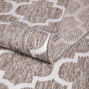 Tapis extérieur et intérieur beige motif mosaique - COSTA Costa