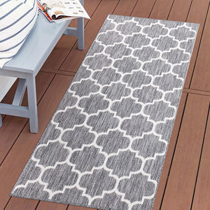 Tapis extérieur et intérieur gris motif mosaique - COSTA Costa