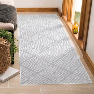 Tapis extérieur et intérieur à motif losange gris - COSTA Costa