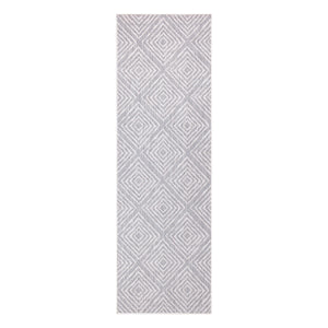 Tapis extérieur et intérieur à motif losange gris - COSTA Costa