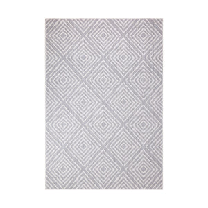 Tapis extérieur et intérieur à motif losange gris - COSTA Costa