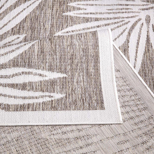 Tapis extérieur et intérieur beige à motif végétal - COSTA Costa