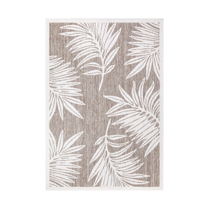 Tapis extérieur et intérieur beige à motif végétal - COSTA Costa