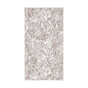 Tapis extérieur et intérieur à motif végétal beige - COSTA Costa