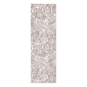 Tapis extérieur et intérieur à motif végétal beige - COSTA Costa