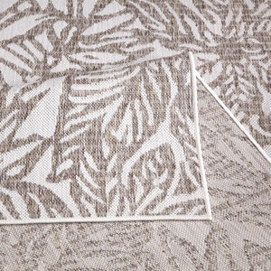 Tapis extérieur et intérieur à motif végétal beige - COSTA Costa