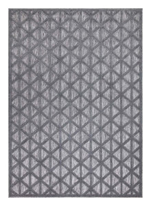 Tapis intérieur et extérieur crème à motif quadrillé - SANTORINI Santorini