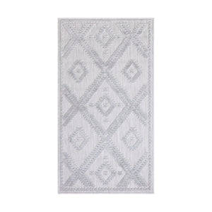 Tapis intérieur et extérieur à motif losange gris - SANTORINI Santorini