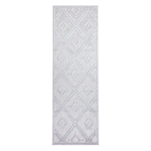 Tapis intérieur et extérieur à motif losange gris - SANTORINI Santorini