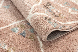 Tapis berbère en laine rose Bruge interiors