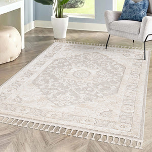 Tapis gris vintage - LUNA Luna