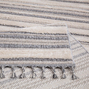 Tapis gris à ligne horizontale - LUNA Luna