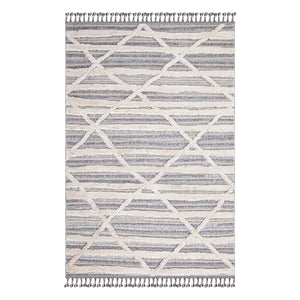 Tapis gris à motif geometrique - LUNA Luna