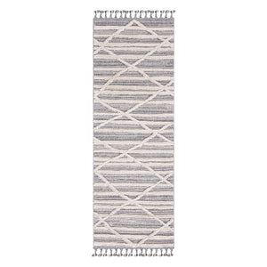 Tapis gris à motif geometrique - LUNA Luna