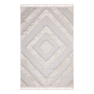 Tapis gris à motif losange - LUNA Luna