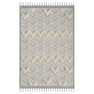 Tapis gris à motif triangulaire - LUNA Luna