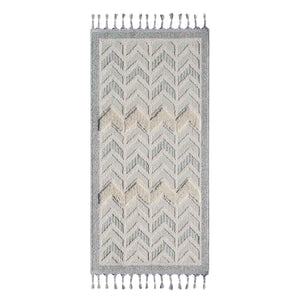 Tapis gris à motif triangulaire - LUNA Luna