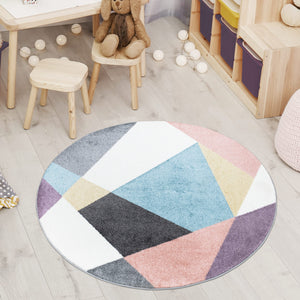 Tapis multicolore aux motifs géométriques - CALYS Calys